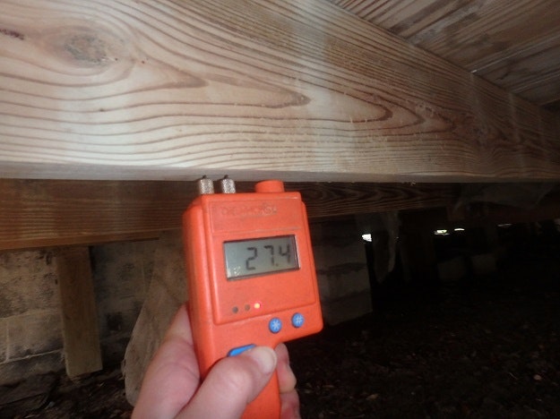 390 Moisture Content Reading In Floor Framing
